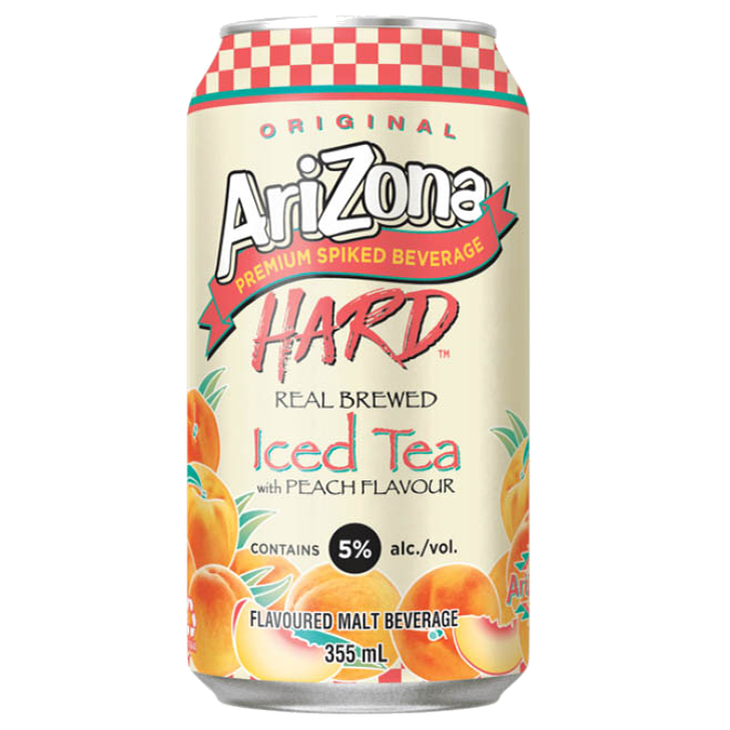 ARIZONA HARD PEACH ICED TEA 6 CANS