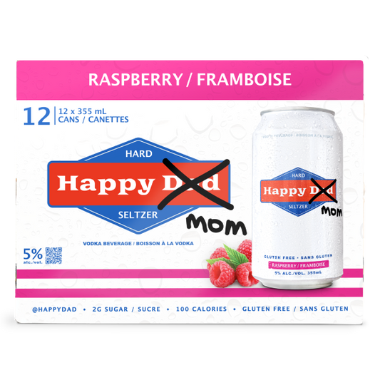 HAPPY DAD ''MOM'' RASPBERRY 12 CANS