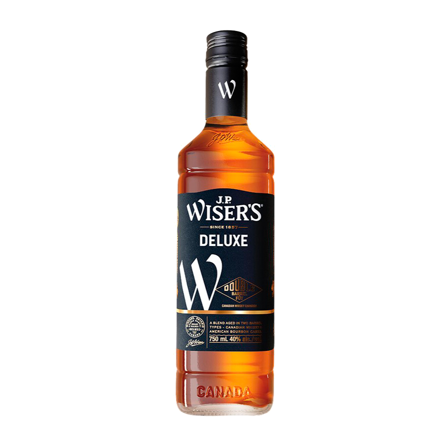 J.P. WISER'S DELUXE CANADIAN RYE WHISKEY