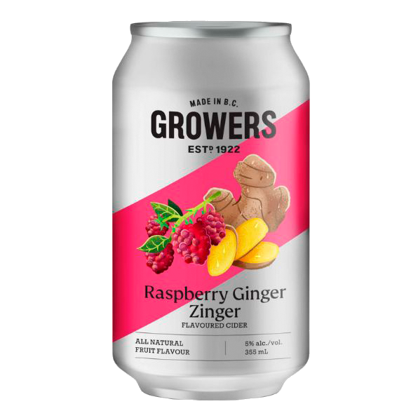 GROWERS RASP GINGER 6 CANS