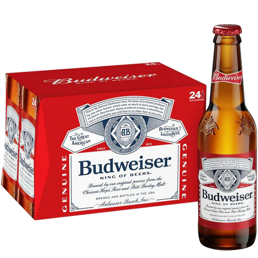 BUDWEISER 24 BOTTLES