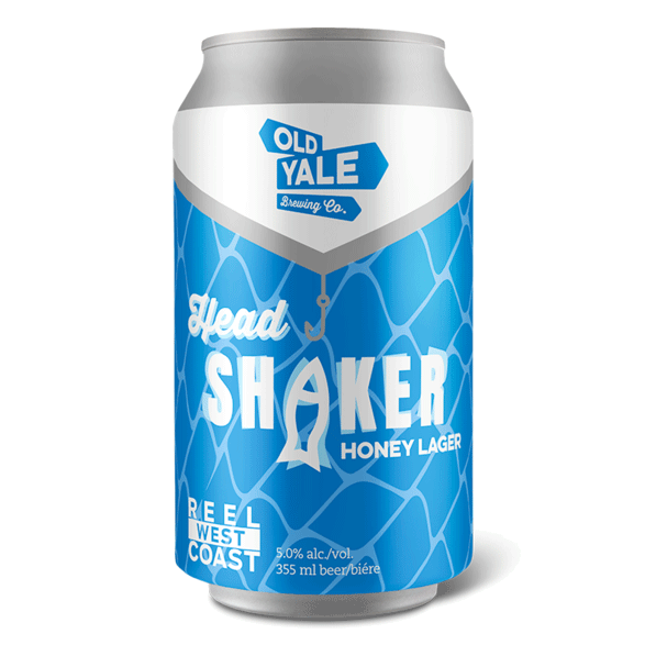 OLD YALE BREWING HEAD SHAKER HONEY LAGER  - 6 X 355ML