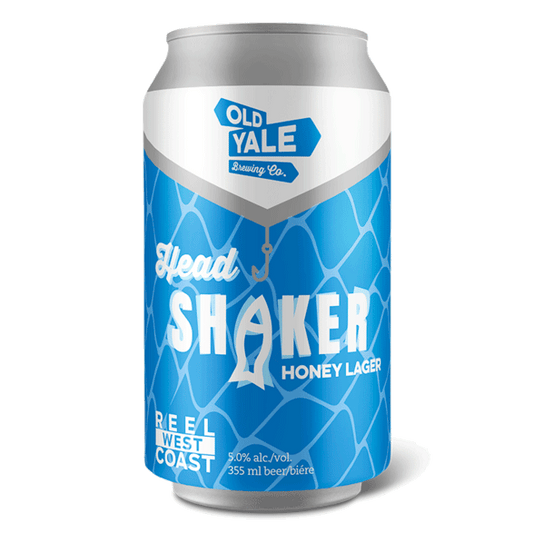 OLD YALE BREWING HEAD SHAKER HONEY LAGER  - 6 X 355ML