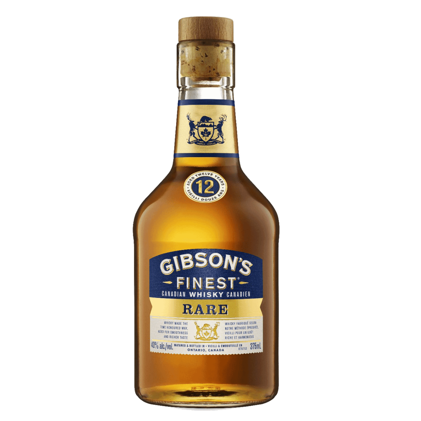 GIBSON'S FINEST RARE 12 YEAR OLD RYE WHISKEY